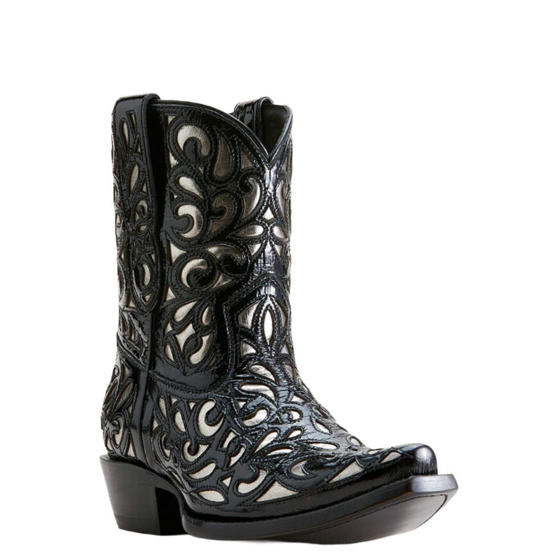 Ariat Ladies Valentina Black Jasper 8" X Toe Western Boot 10053805