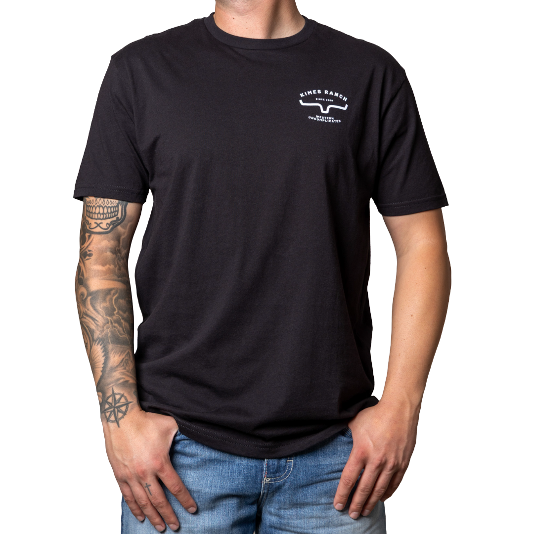 Kimes Ranch Men's Honor Black Graphic T-Shirt MSH0000205-BK001