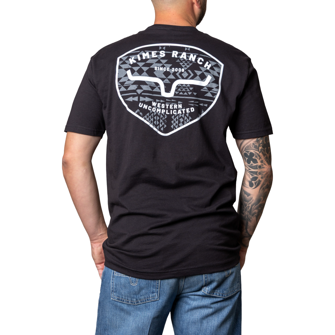 Kimes Ranch Men's Honor Black Graphic T-Shirt MSH0000205-BK001