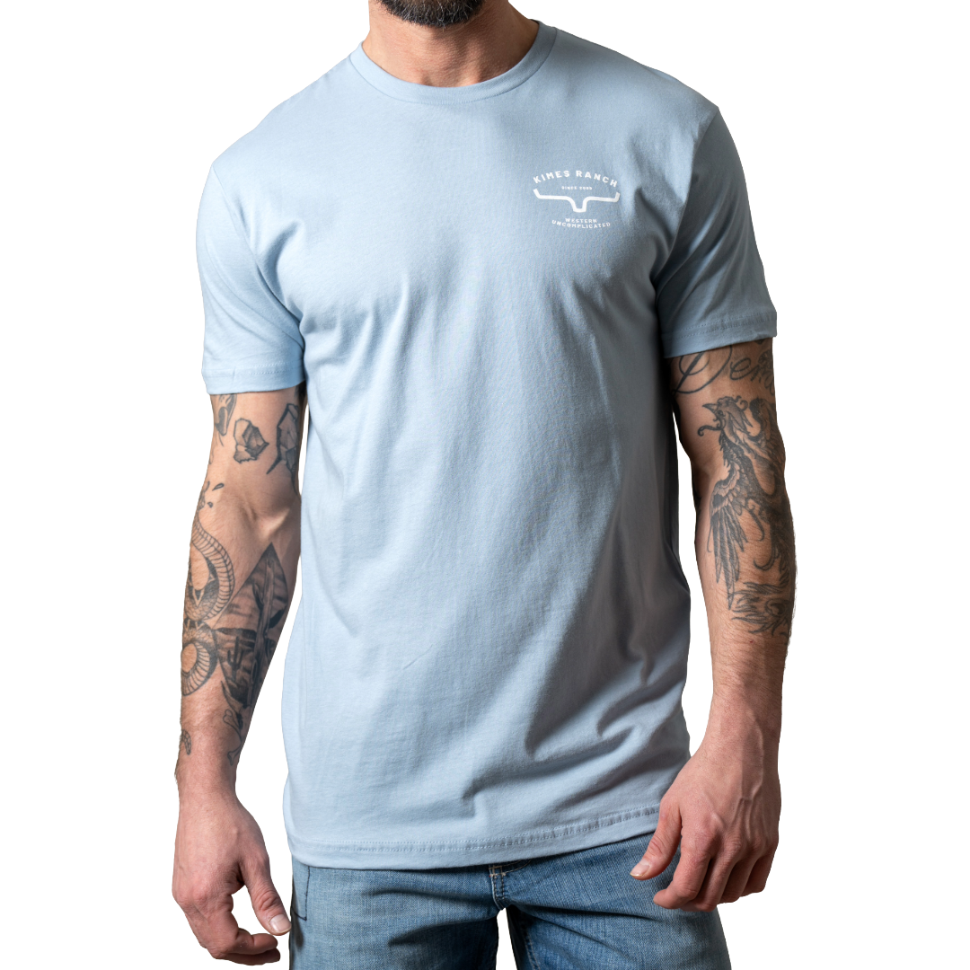 Kimes Ranch Men's Honor Stonewash Denim Graphic T-Shirt MSH0000205-BL084
