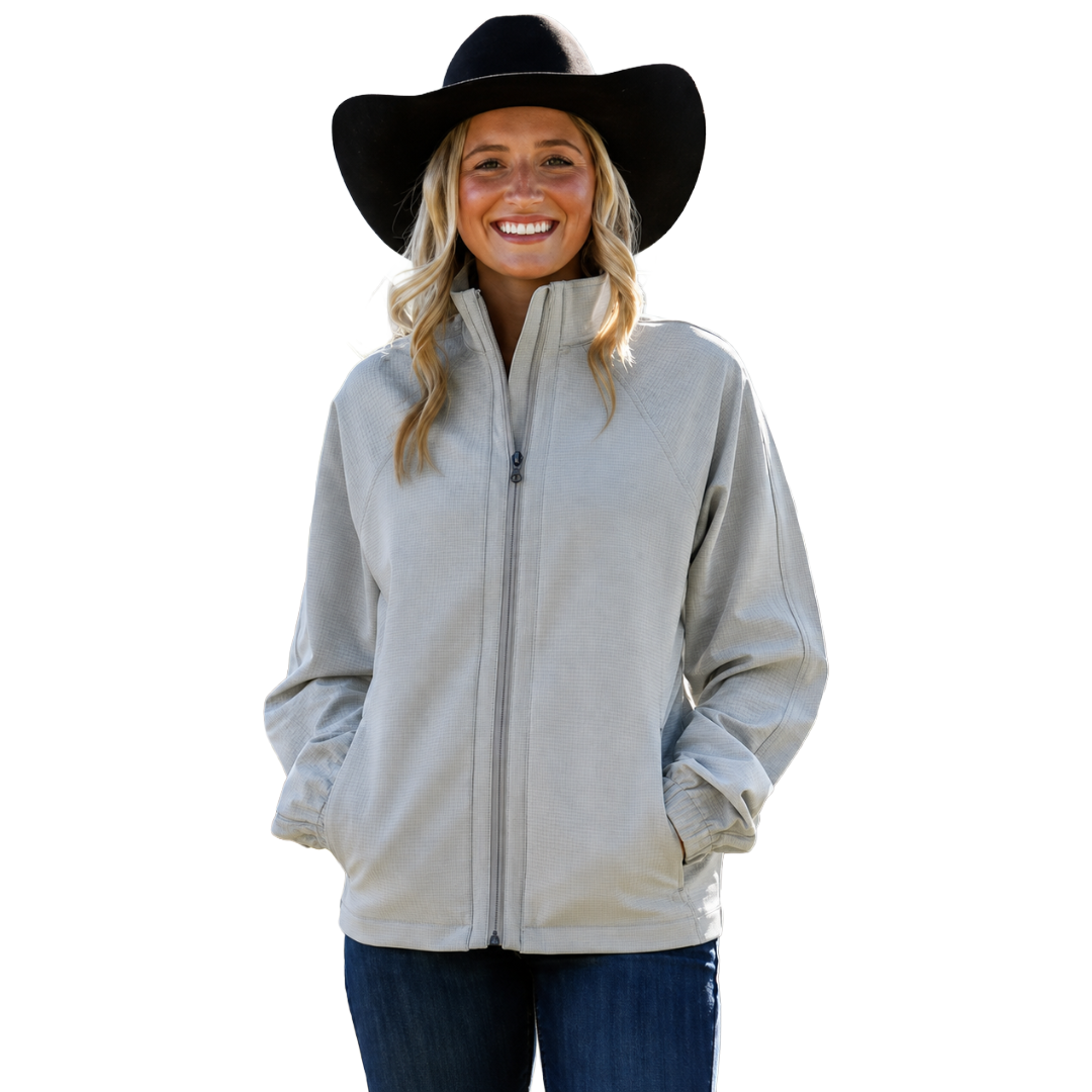 Cinch Ladies Grey Full Zip Jacket MAJ7922001