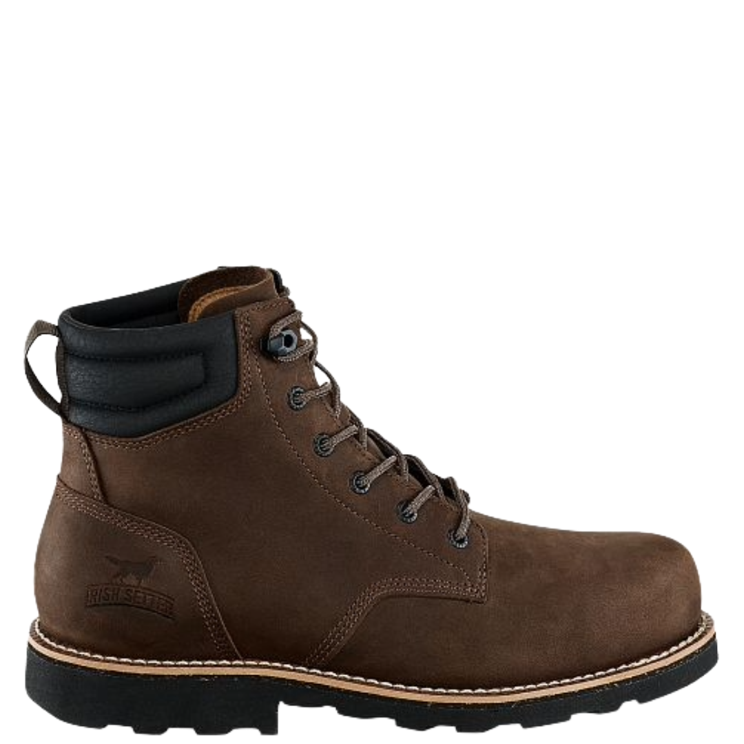 Irish Setter Unisex Pipestone 6" Soft Toe Brown Work Boot 84603