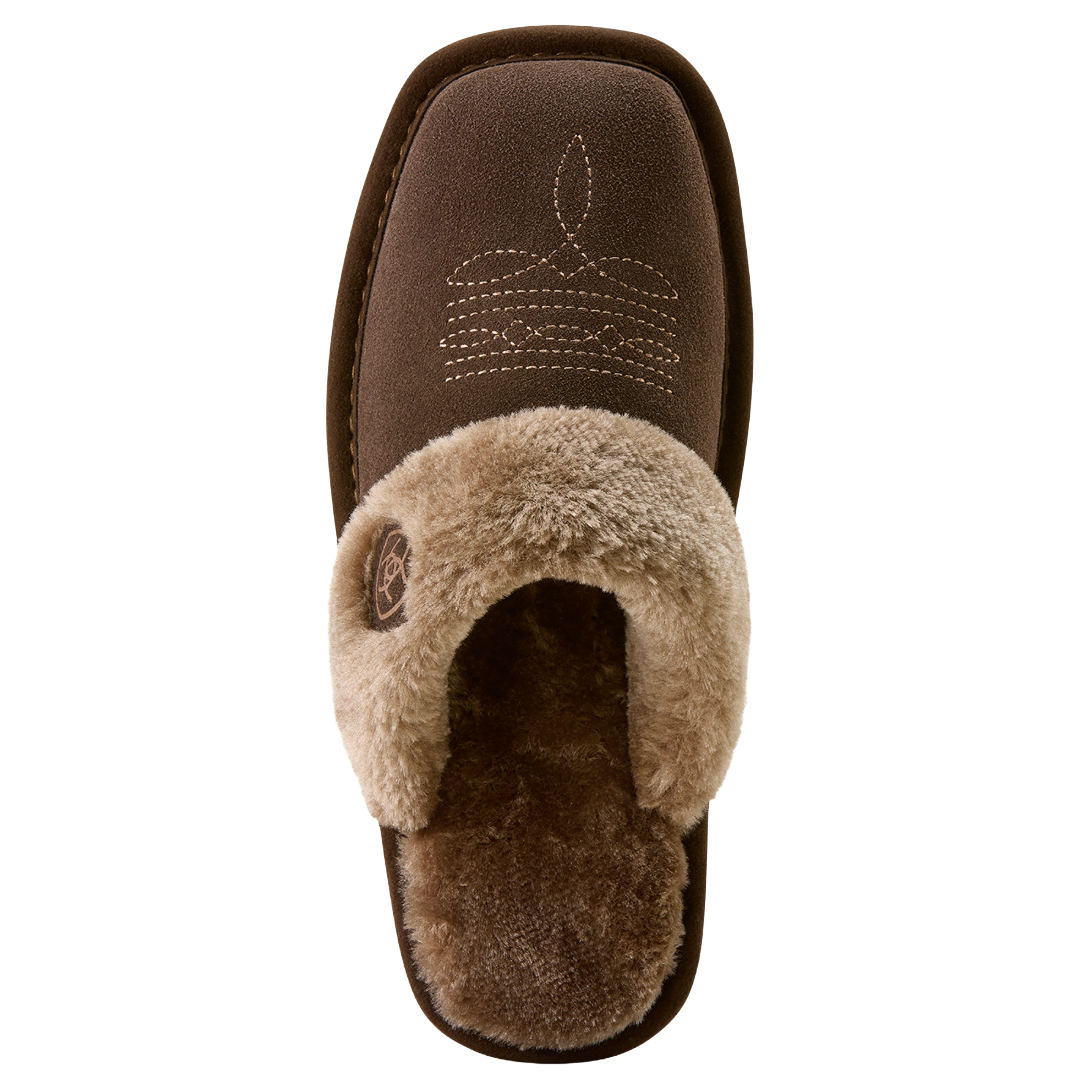 Ariat Ladies Chocolate Jackie Square Toe Scuff Exotic Slipper AR2830-225