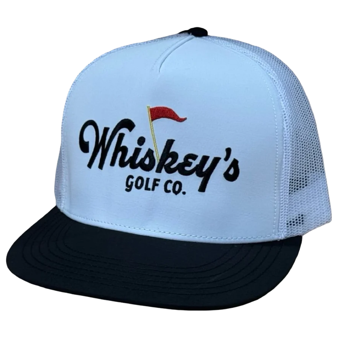 Whiskey Bent Golf Co. Black Trucker Cap GLFCOBLK