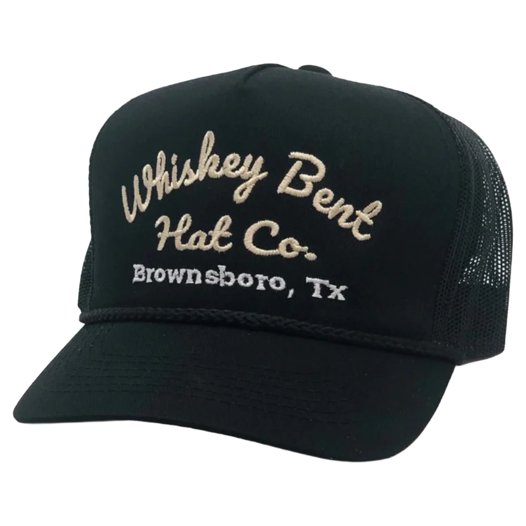 Whiskey Bent Men's Sale Barn Logo Black Snapback SLBRN-B