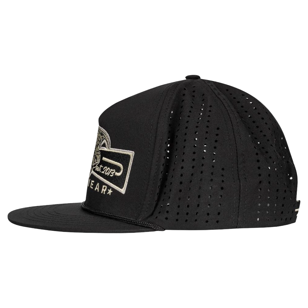 Lazy J Ranch Black Diamond Banner Performance Rope Trucker Cap BLKPERBANNER