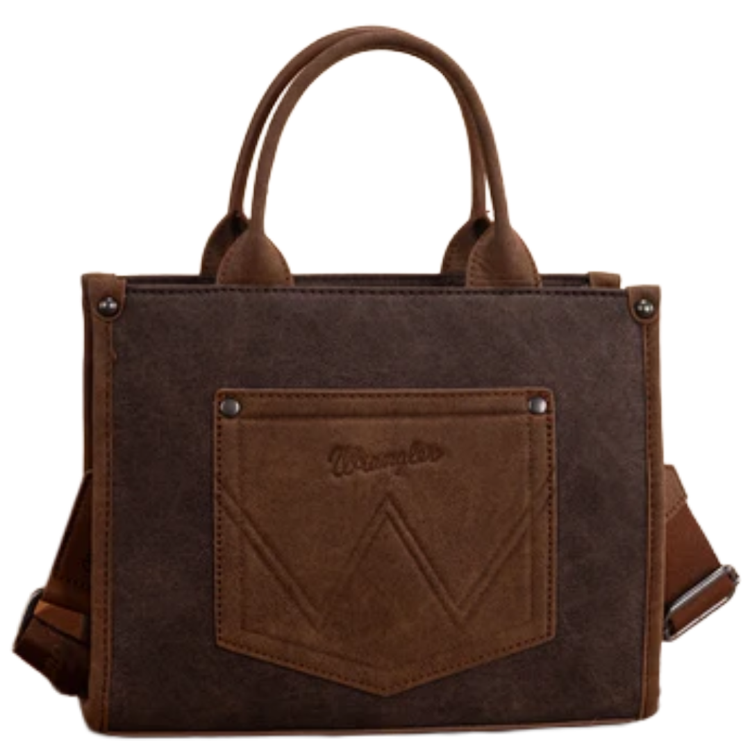 Wrangler Ladies Coffee Brown Buckle Tote Crossbody Bag WG250-81202CF