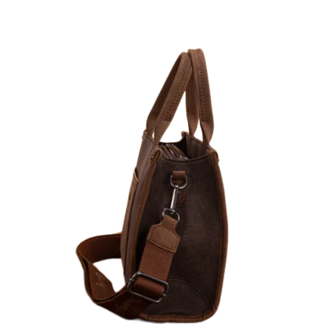 Wrangler Ladies Coffee Brown Buckle Tote Crossbody Bag WG250-81202CF