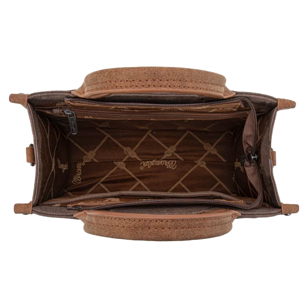 Wrangler Ladies Coffee Brown Buckle Tote Crossbody Bag WG250-81202CF