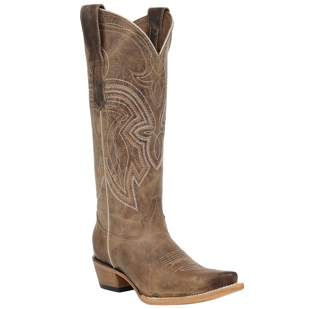 Circle G by Corral Ladies Honey Embroidery Triad Tall Top Western Boot L8205