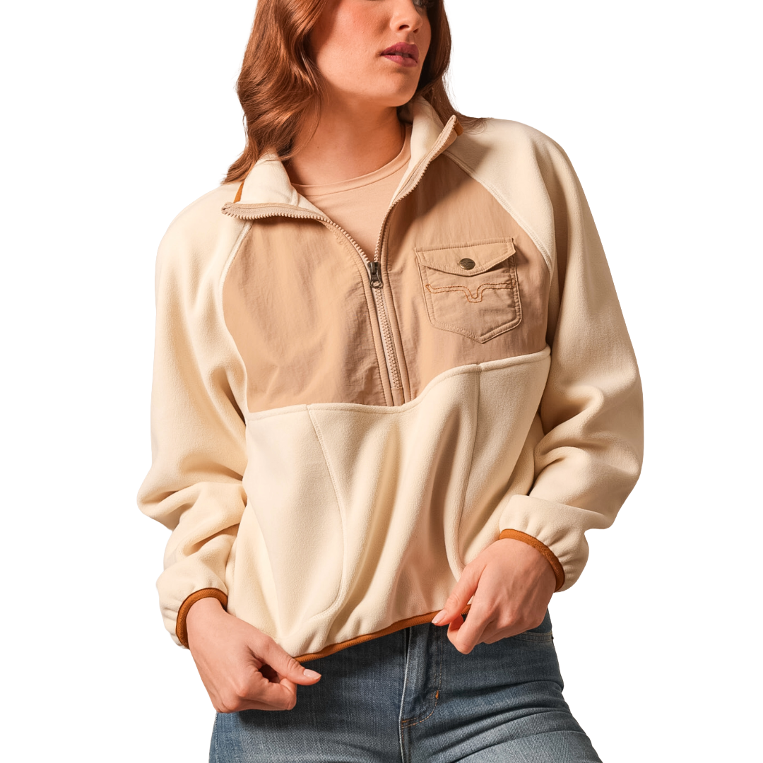 Kimes Ranch Ladies Indie Natural 1/2 Zip Pullover WSW0000011-BE006