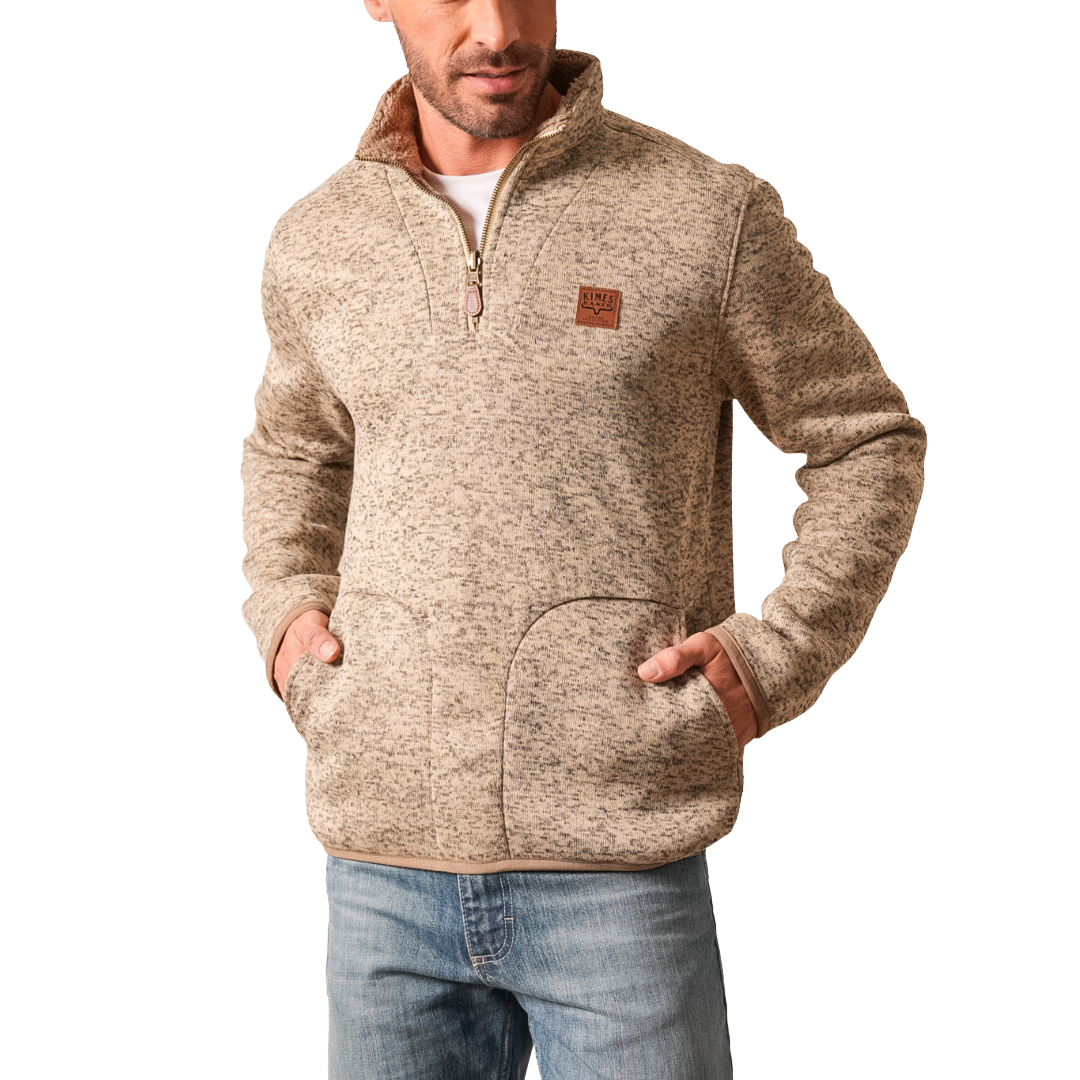 Kimes Ranch Men's Fontana Natural 1/4 Zip Pullover MSW0000016-BE006