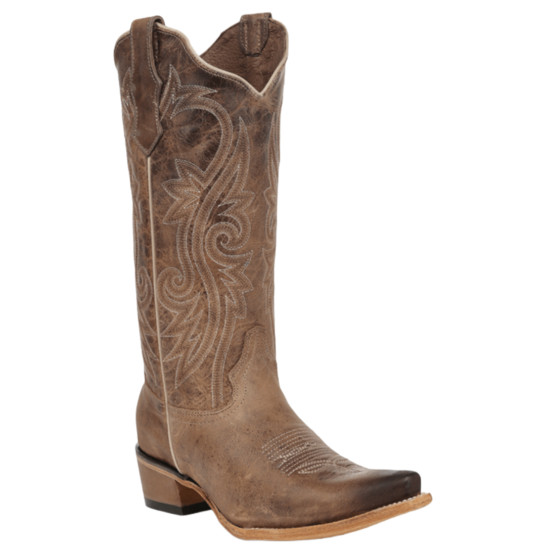 Circle G by Corral Ladies Honey Filigree Embroidery Western Boot L8194