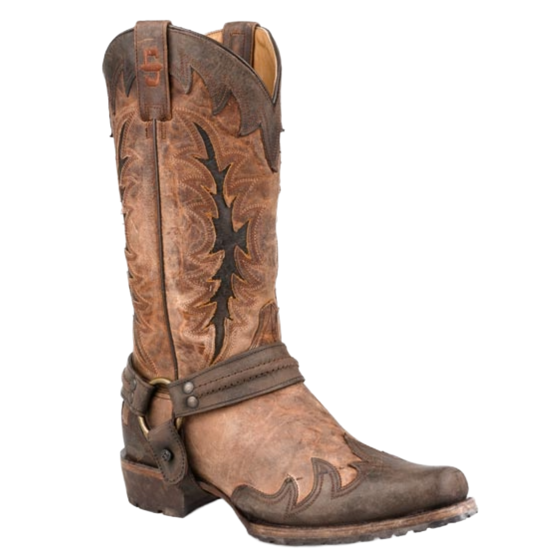 Stetson Men's Outlaw Harness Vintage Tan 13" Leather Western Boot 12-020-6224-4151