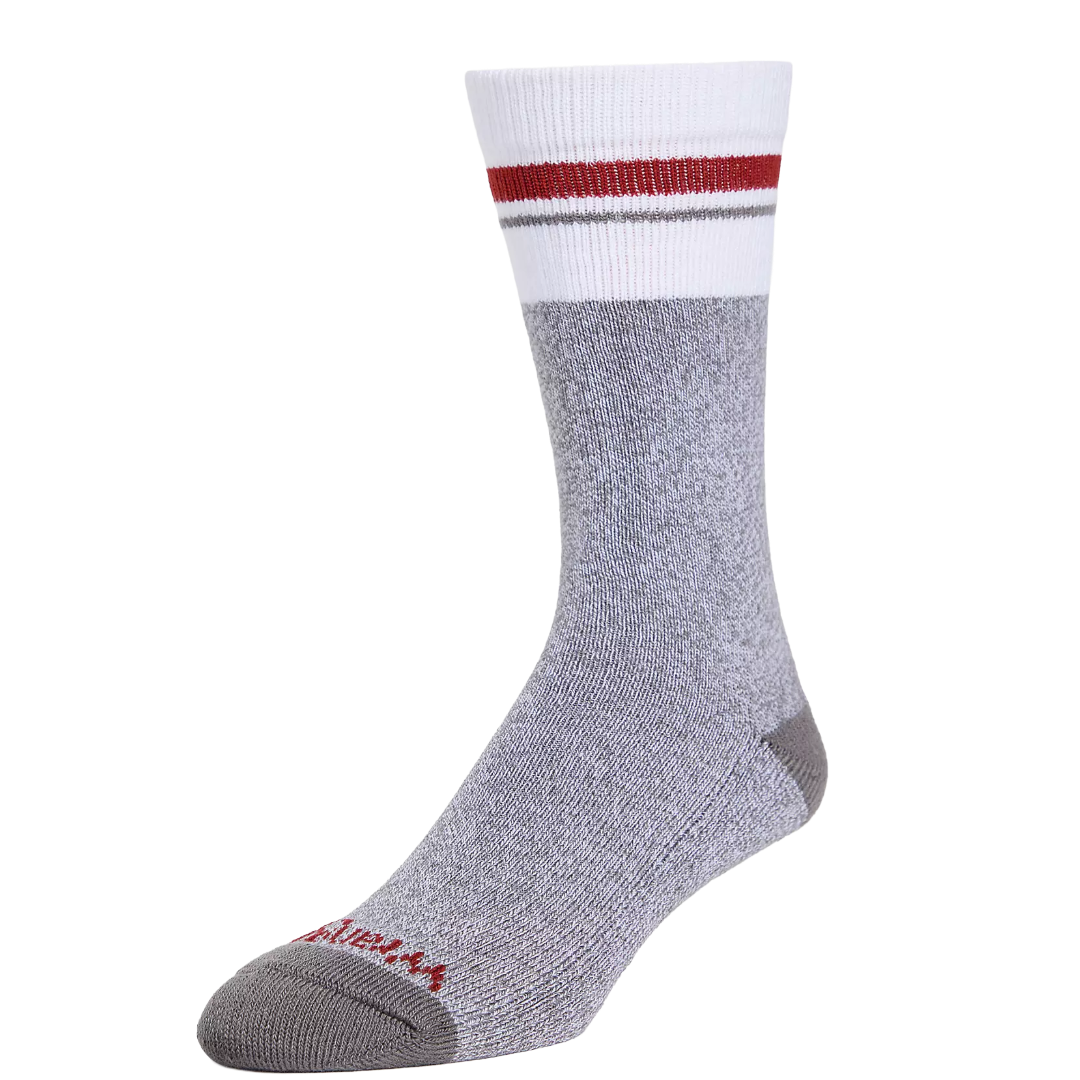 Wrangler Men's FiveStar Premium Grey Comfort Stretch 4-Pack Crew Socks WFE03M2600-GRY