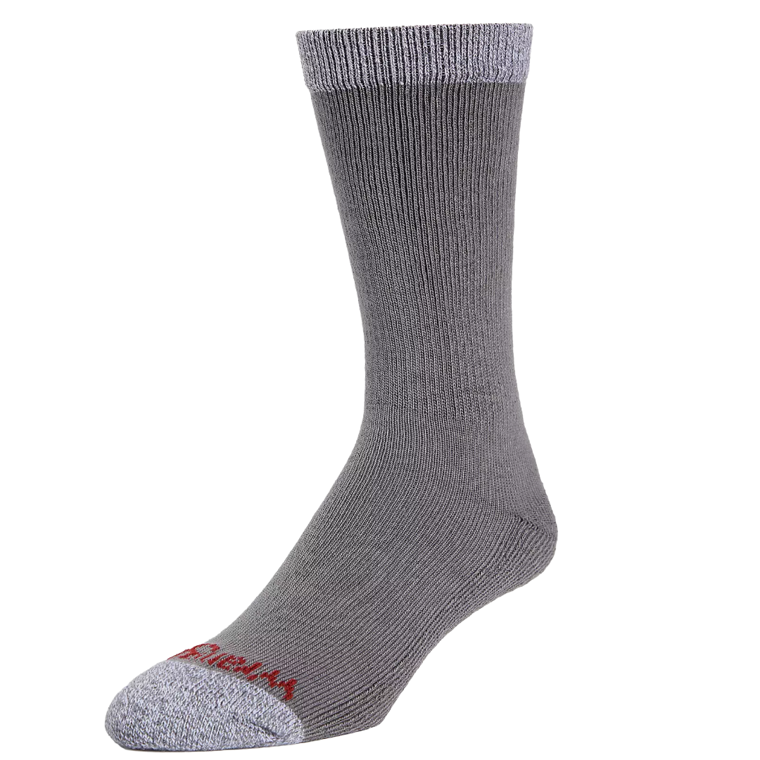 Wrangler Men's FiveStar Premium Grey Comfort Stretch 4-Pack Crew Socks WFE03M2600-GRY