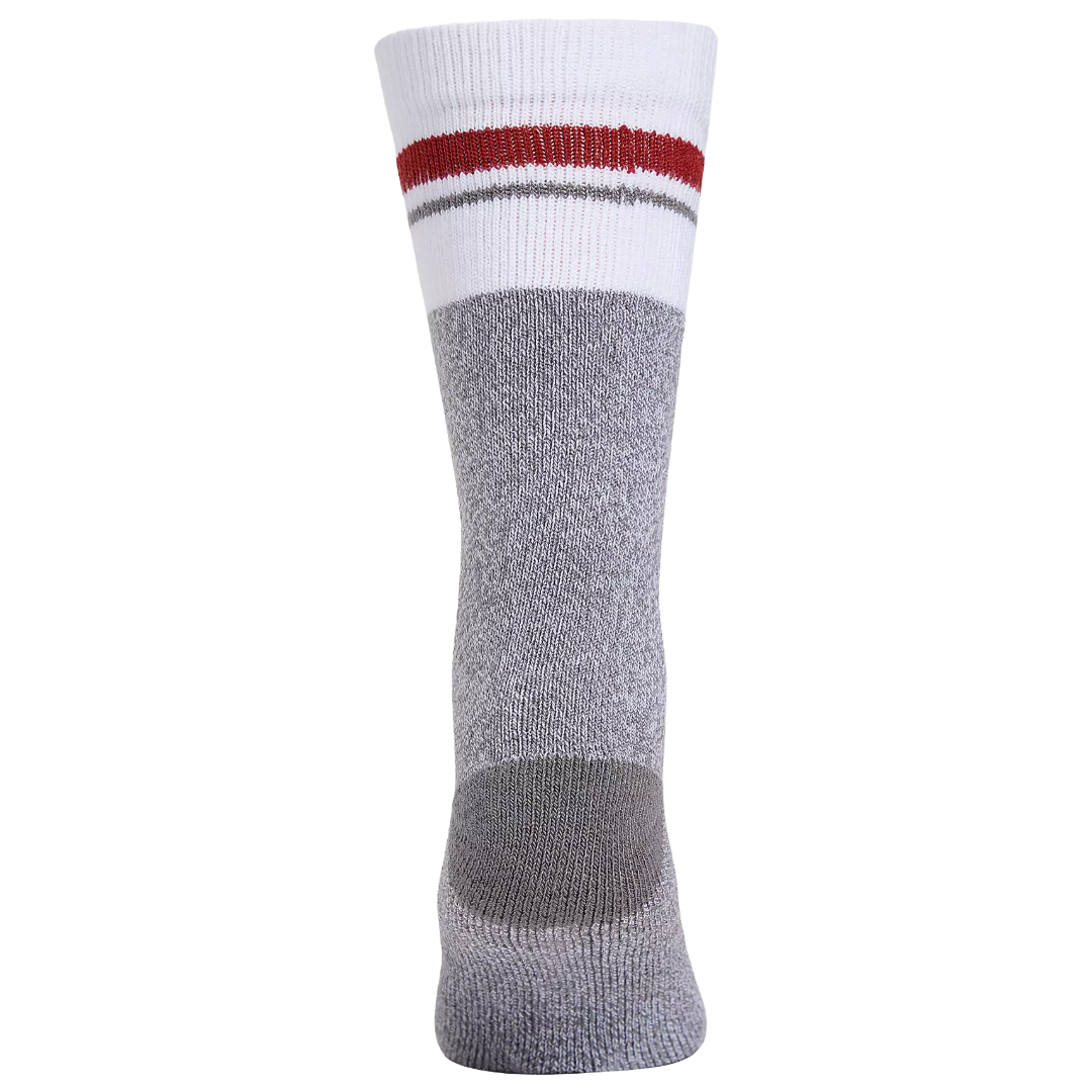 Wrangler Men's FiveStar Premium Grey Comfort Stretch 4-Pack Crew Socks WFE03M2600-GRY