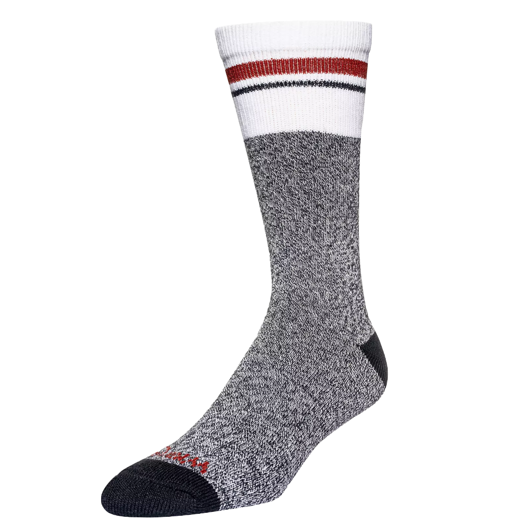 Wrangler Men's Cozy Cabin Black Comfort Stretch 4-Pack Crew Socks WFE03M2600-BLK