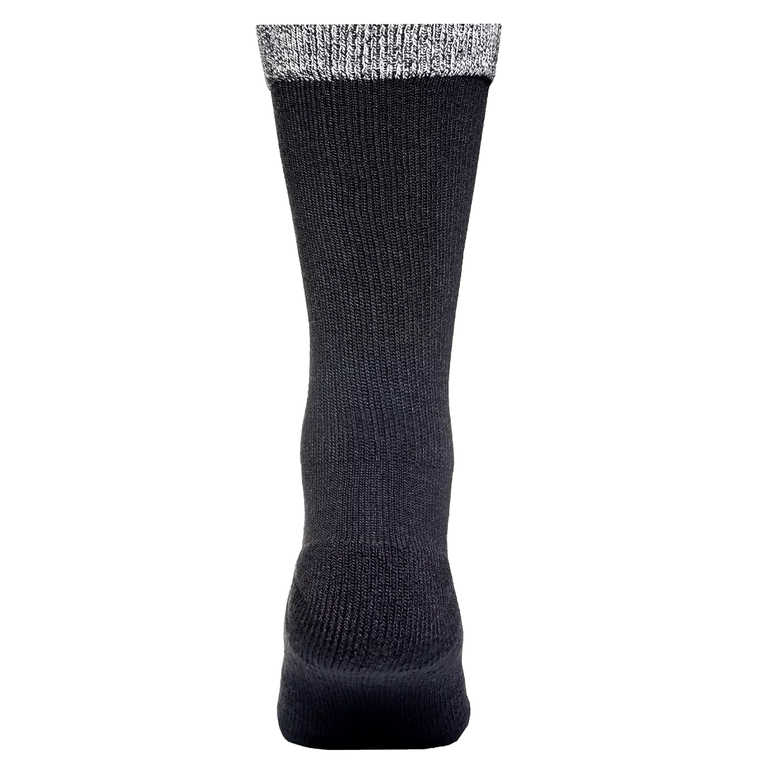 Wrangler Men's Cozy Cabin Black Comfort Stretch 4-Pack Crew Socks WFE03M2600-BLK