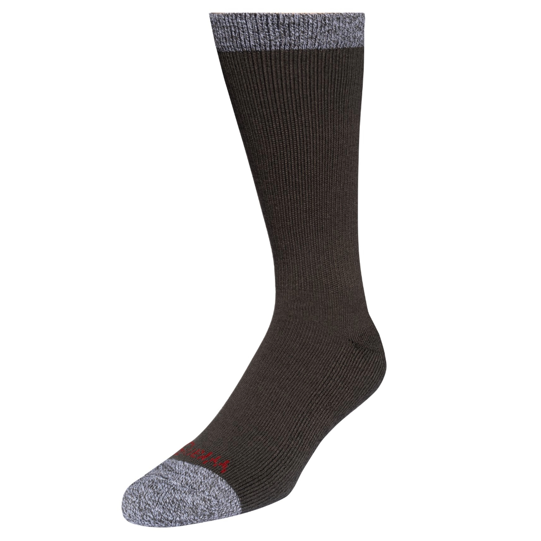 Wrangler Men's Cozy Cabin Green Comfort Stretch 4-Pack Crew Socks WFE03M2600-DMG