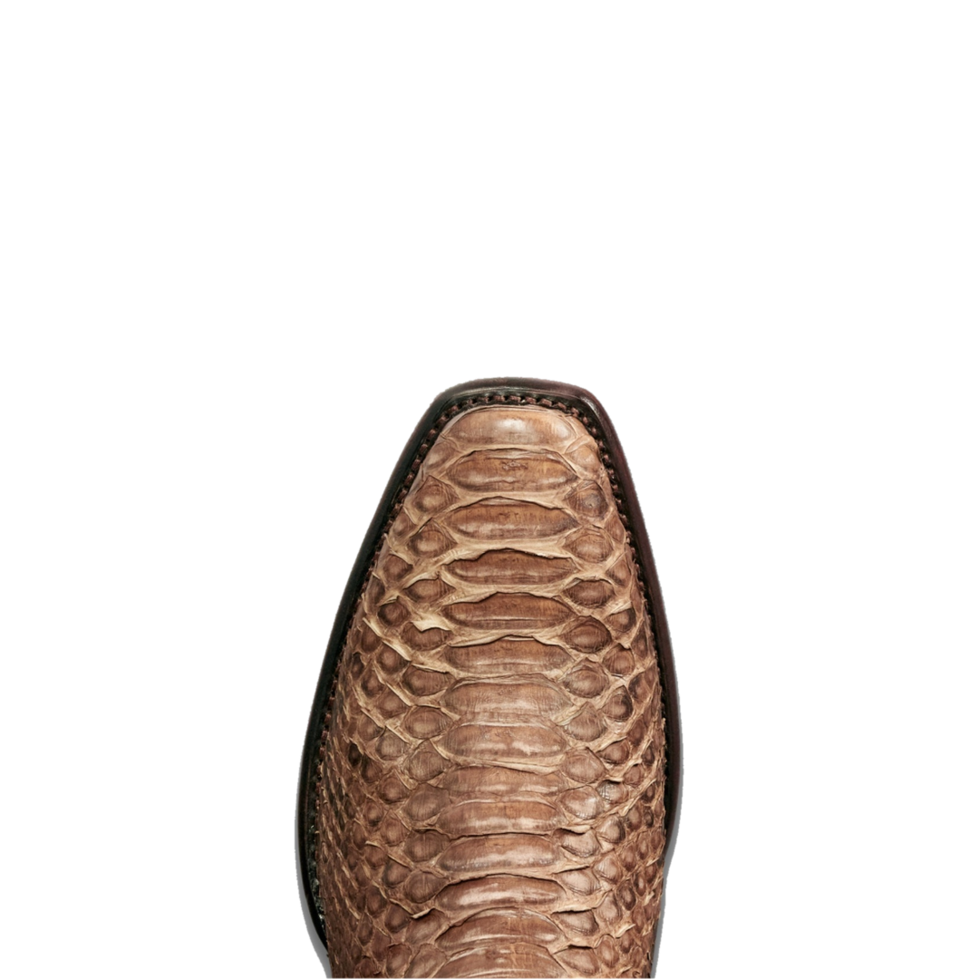Tecovas Men's The Warren Ash Brown Python Leather Western Boot 11207AHB