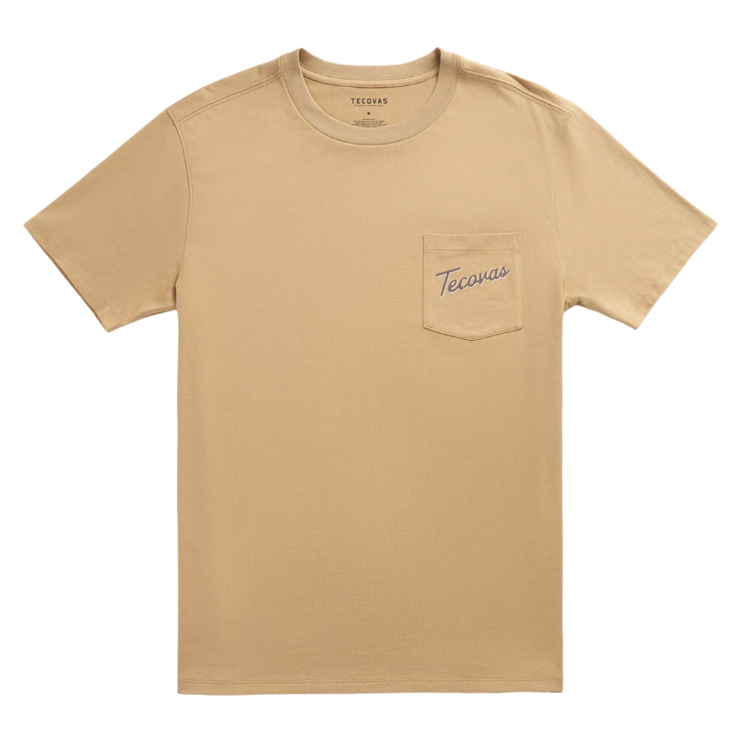 Tecovas Men's Store Front Graphic Khaki Pocket Tee 61125KMU