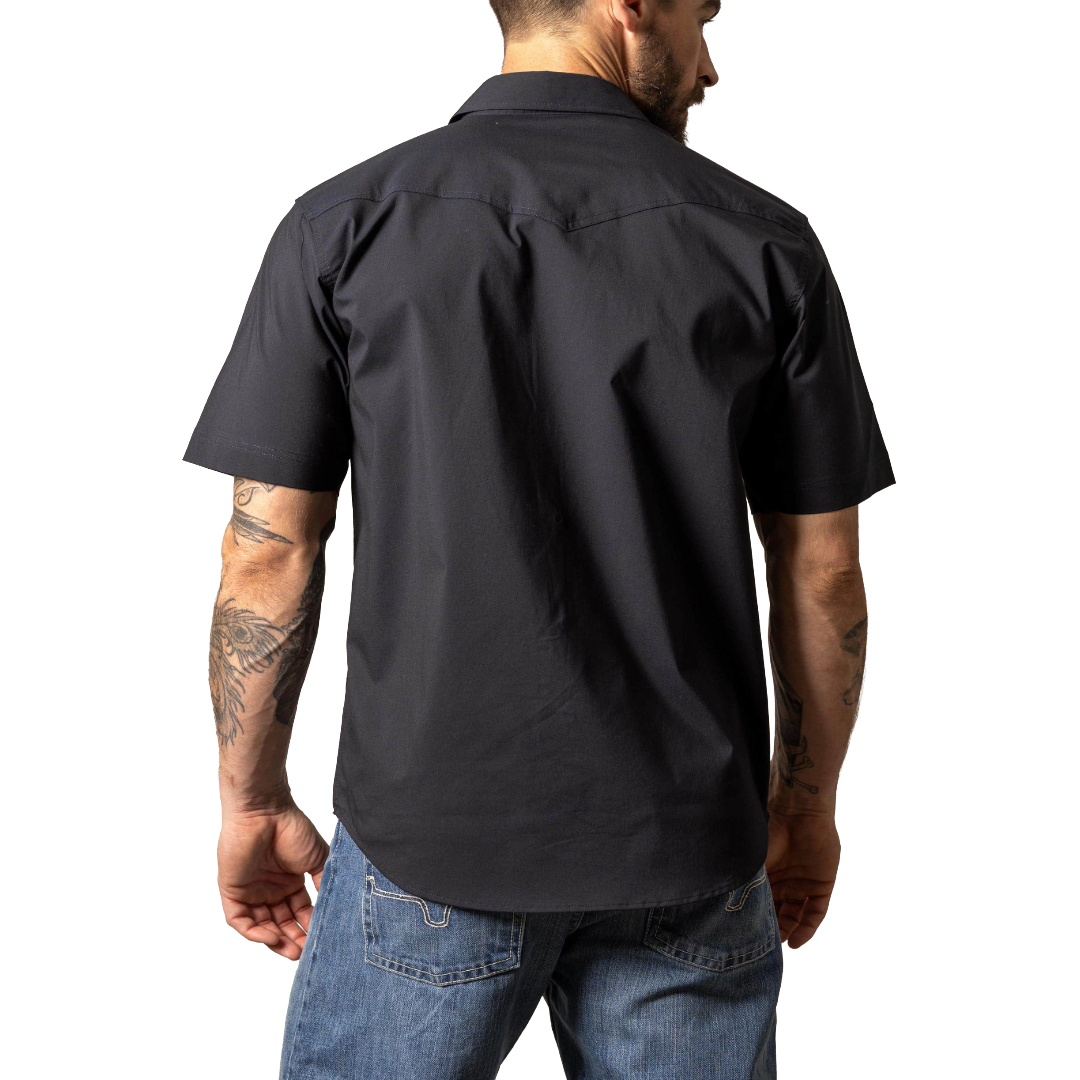 Kimes Ranch Men's Rio Solid Black Western Snap Shirt MDS0000031-BK001