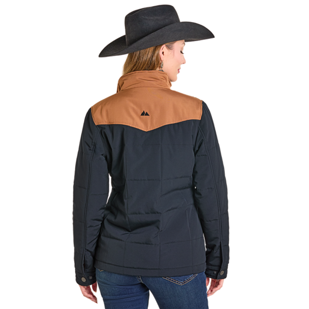 Powder River Outfitters Ladies Performance Black Two Tone Puffer Jacket DW92C06851