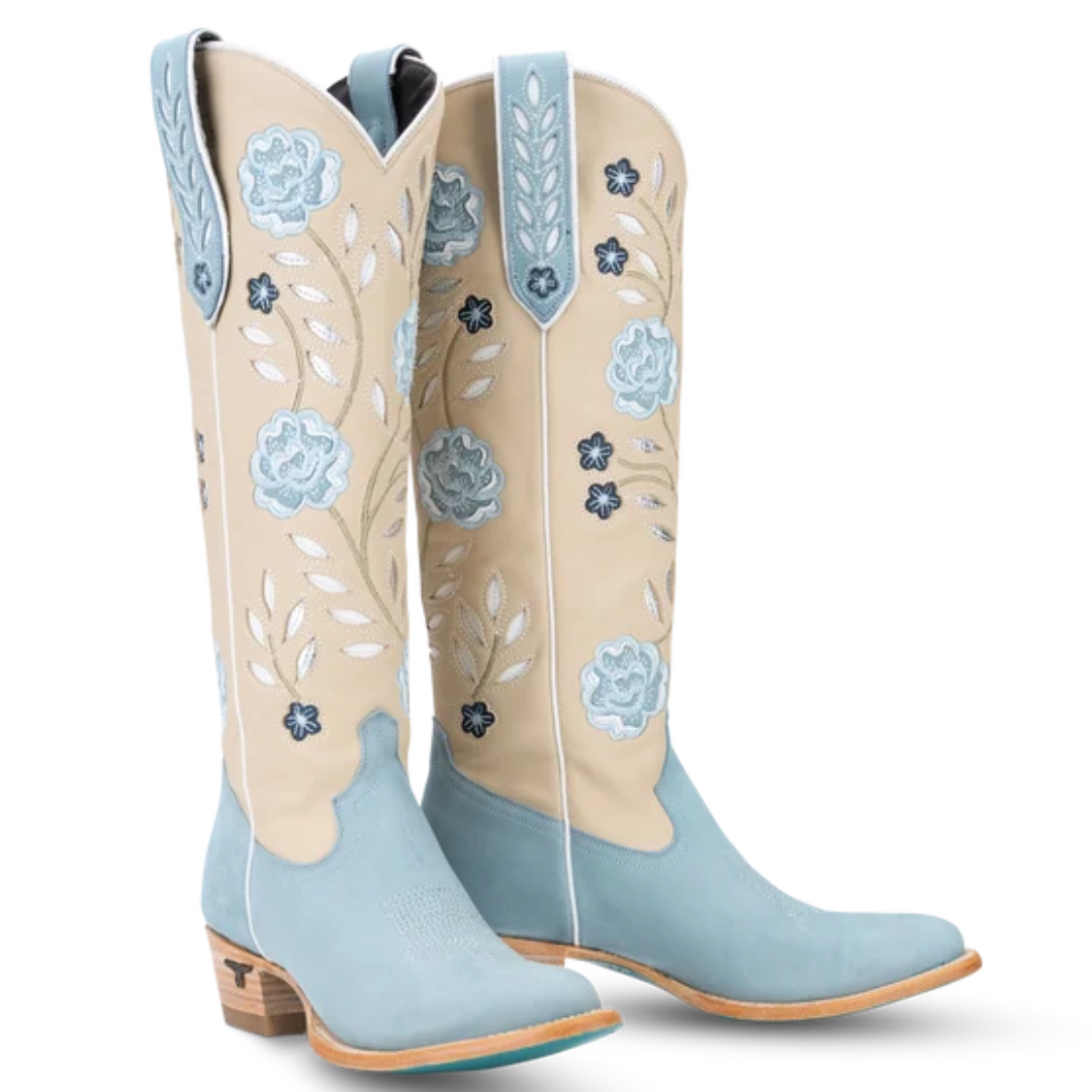 Lane Ladies Kenzie Blueberry Buttermilk Leather Western Boot LB2607B