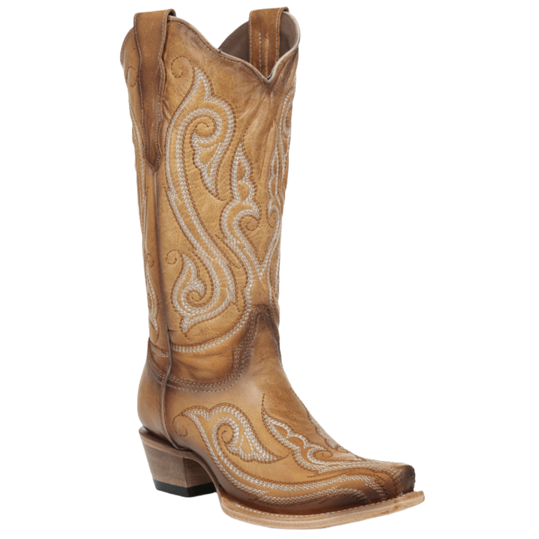 Circle G by Corral Ladies Honey Ornamental Embroidery Western Boot L6420