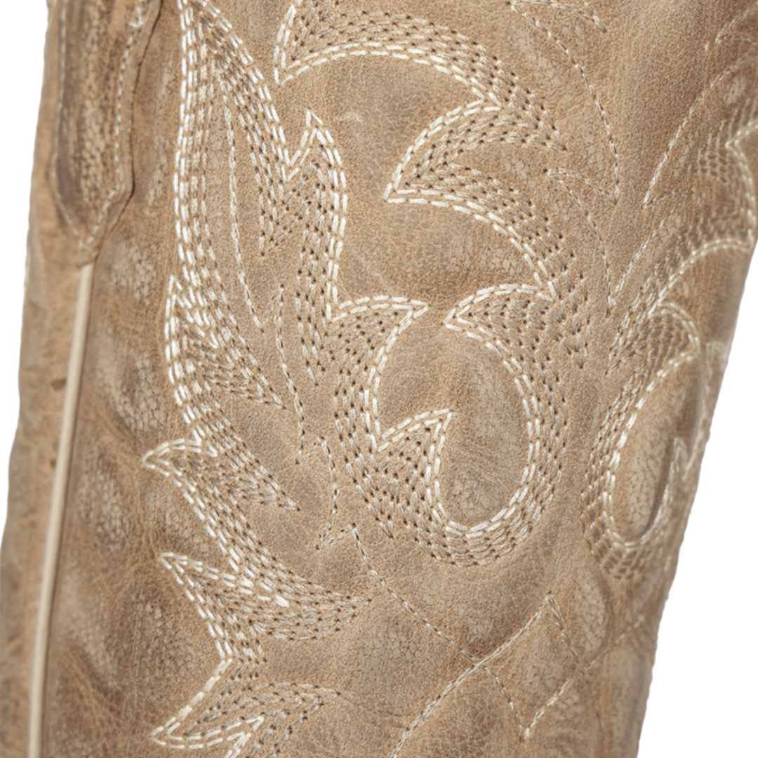 Circle G by Corral Ladies Straw Leaft Snip Toe Western Boot L6417