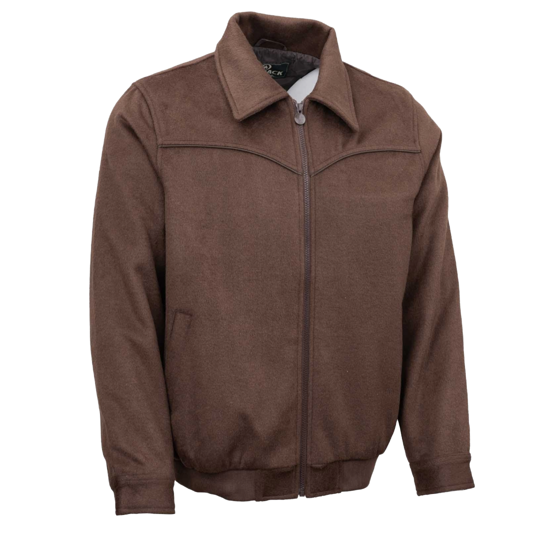 Outback Trading Co. Brown Full Zip Varsity Jacket 29929-BRN
