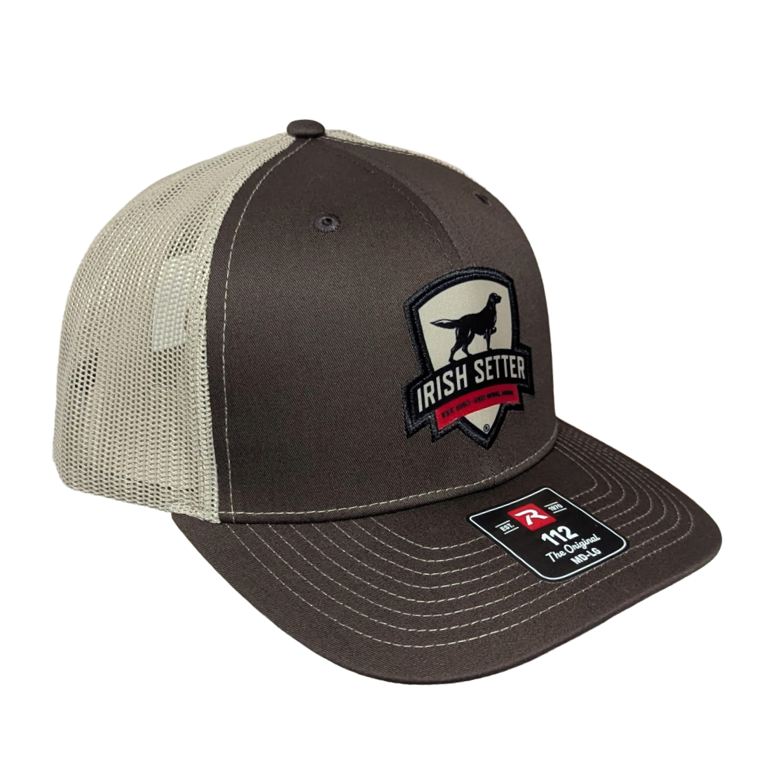 Irish Setter Brown & Khaki Logo 6 Panel Richardson 112 Baseball Cap 97803