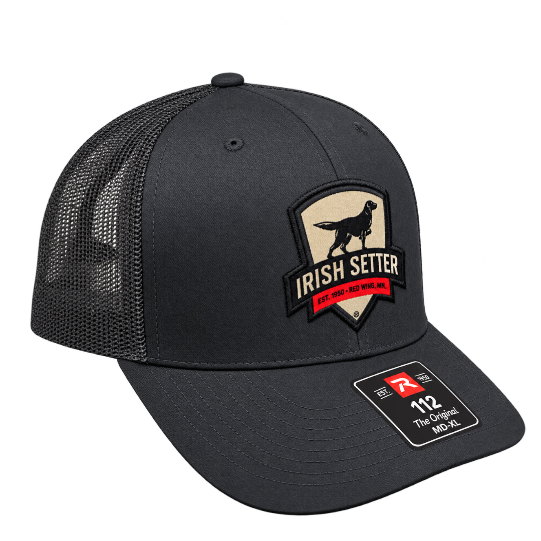 Irish Setter Black Logo 6 Panel Richardson 112 Baseball Cap 97801