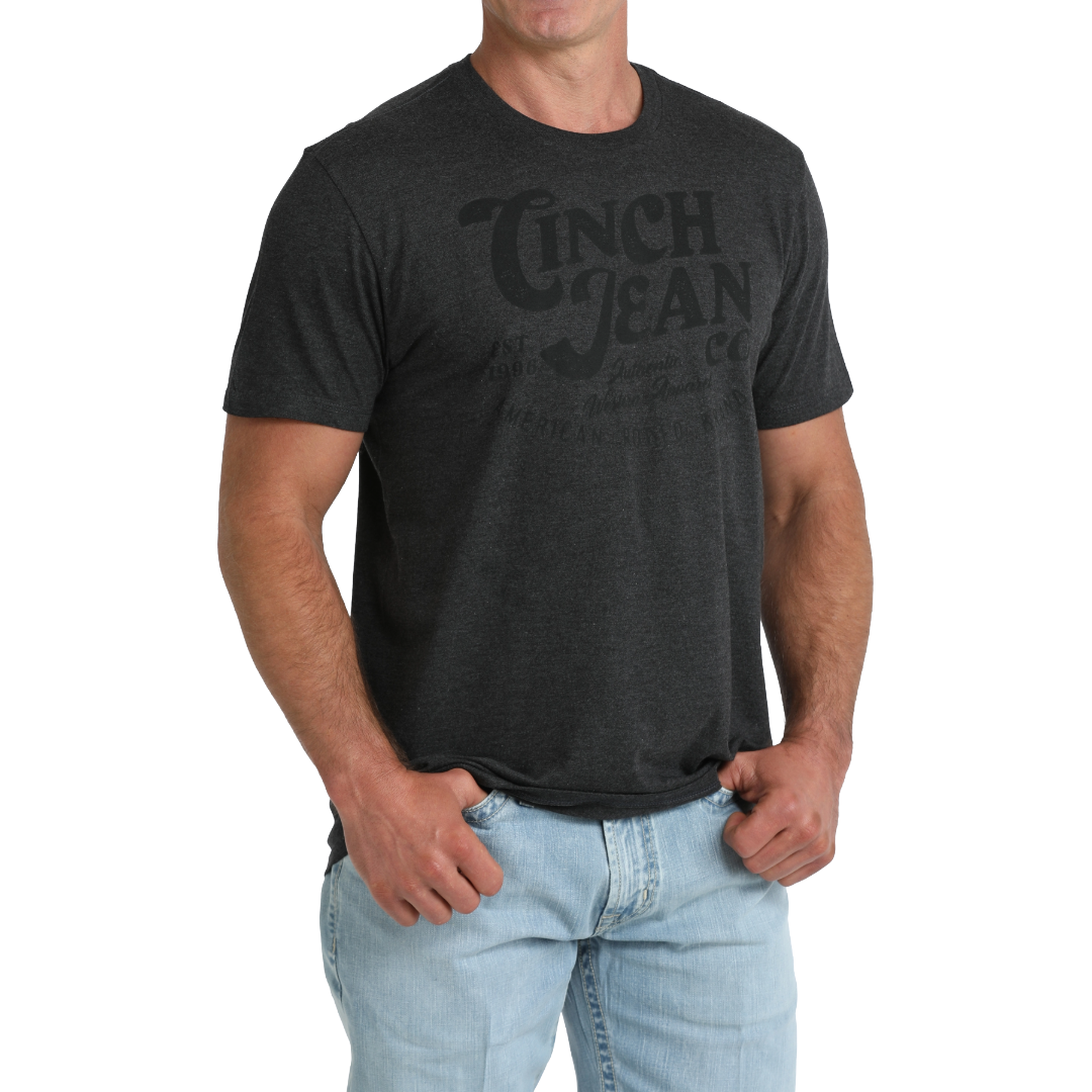 Cinch Men's Charcoal Grey Logo Graphic T-Shirt MTT1690735