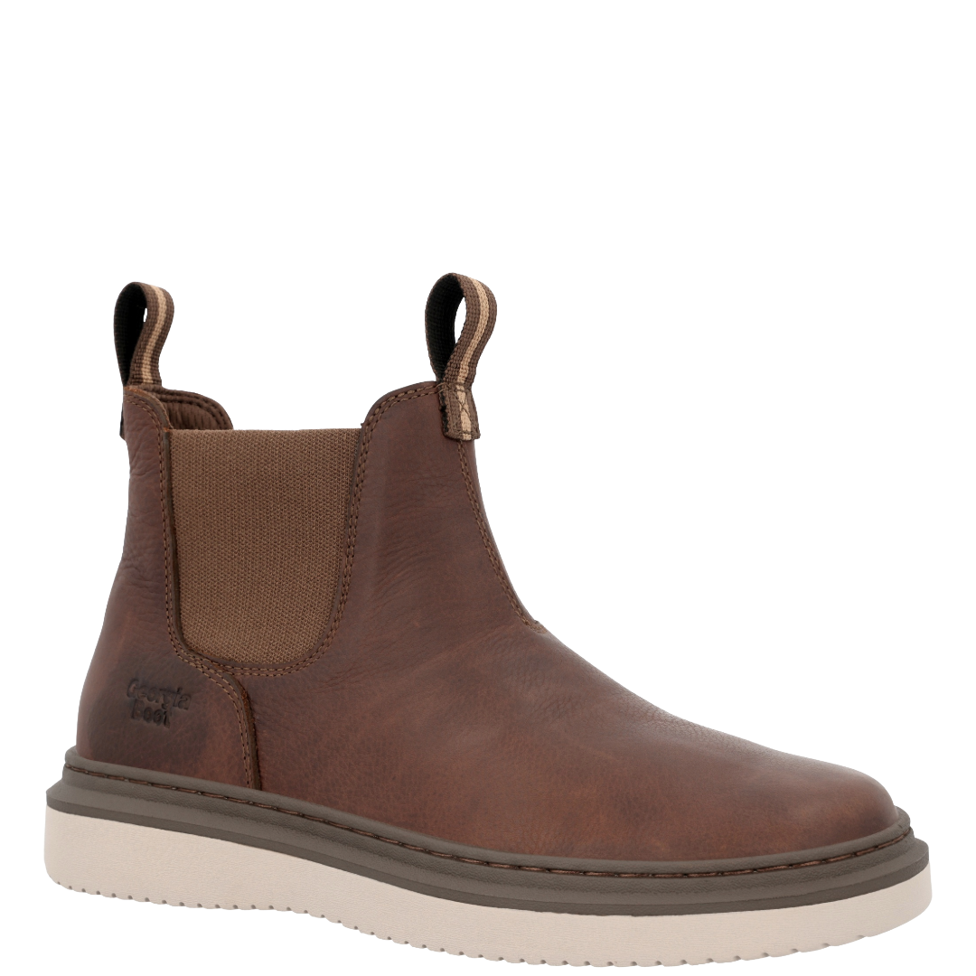 Georgia Boot Men's Wedge Superlyte Brown Chelsea Work Boot GB00742