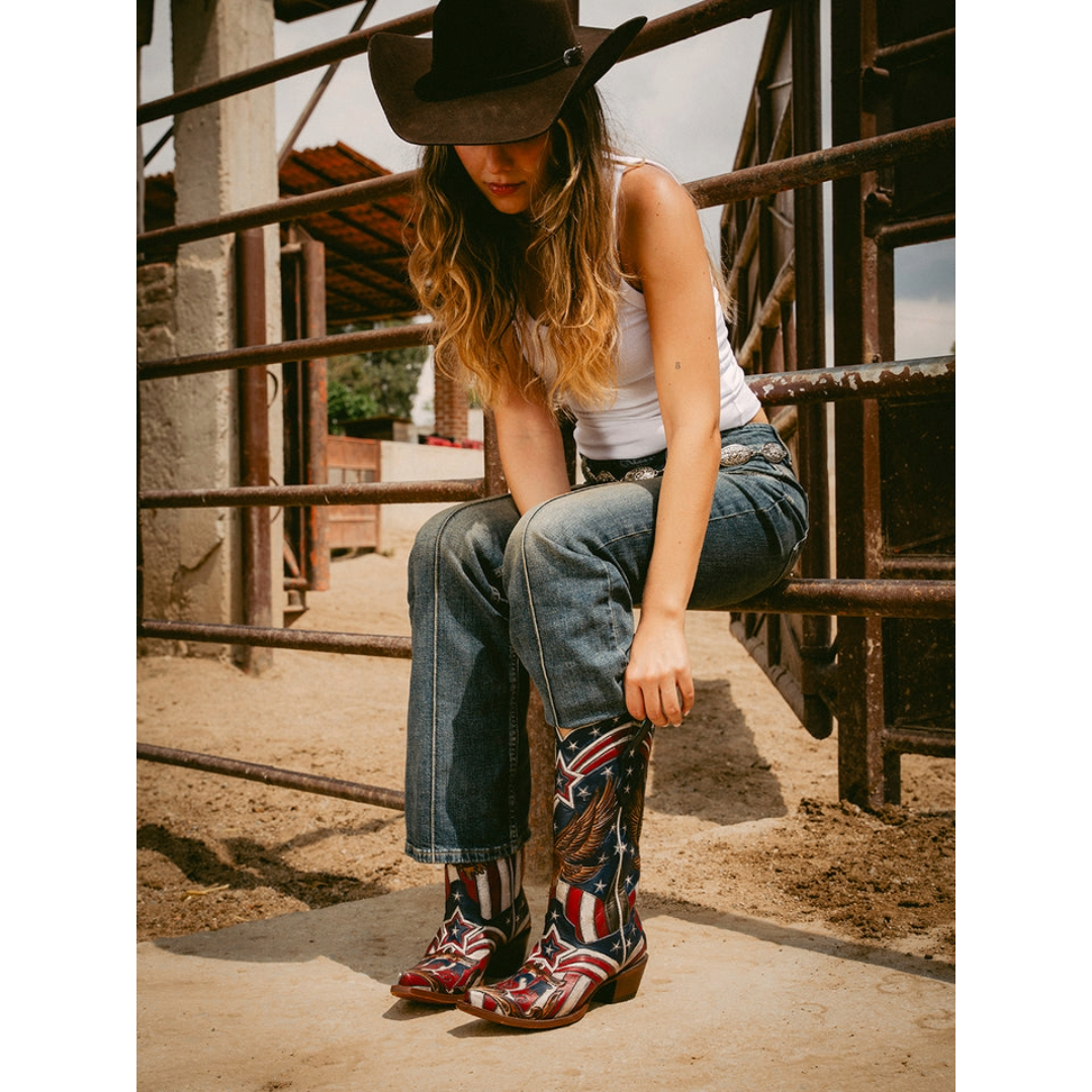 Corral Ladies Liberty Eagle Snip Toe Western Boot A5149