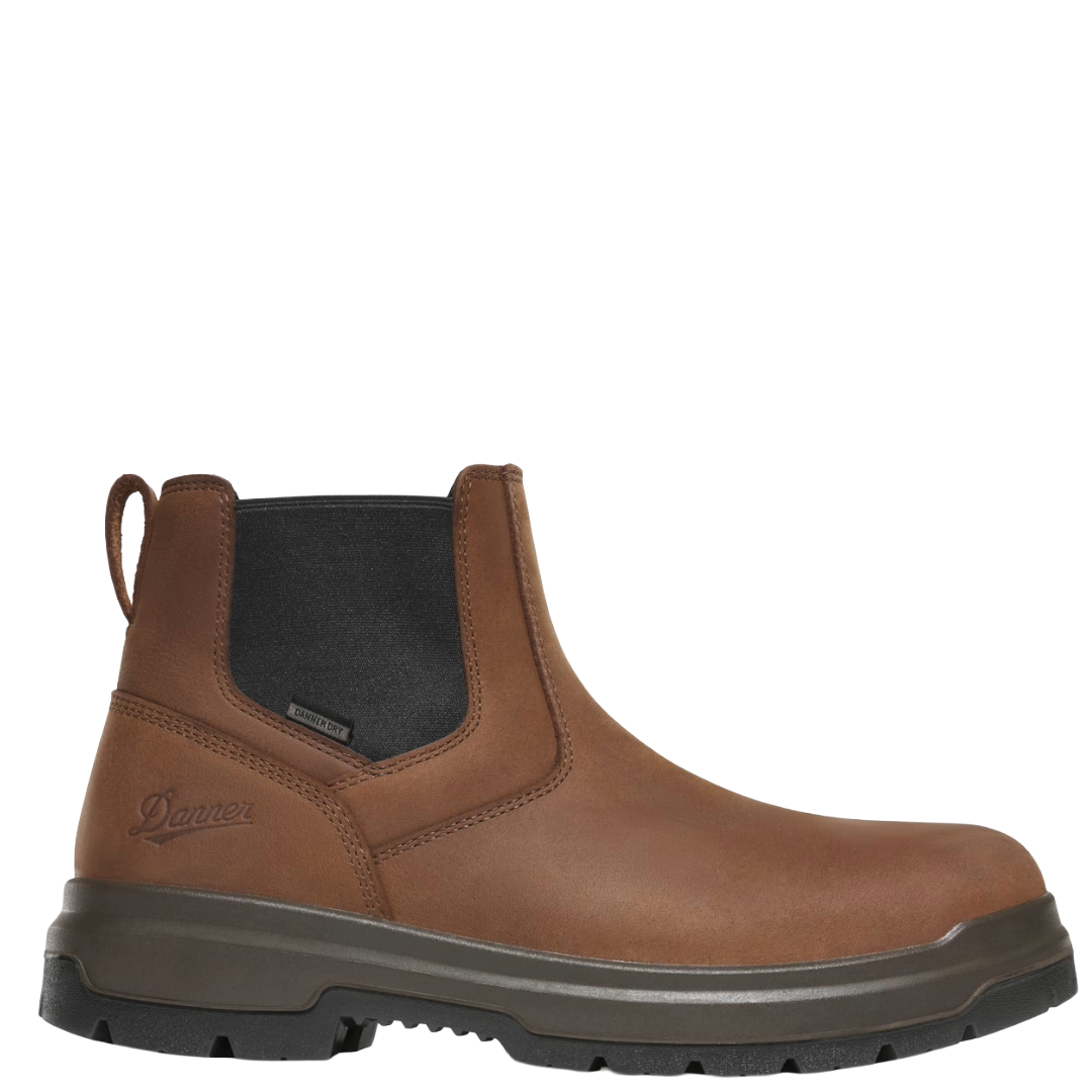Danner Men's Ground Control 6" Brown Chelsea Work Boot 14522