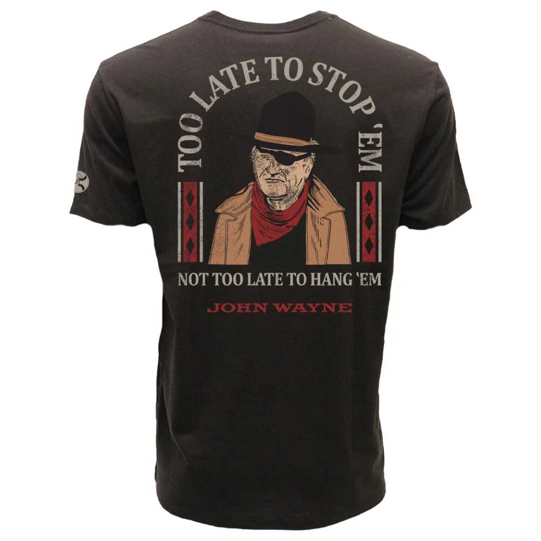 Hooey Men's Cogburn Dark Brown John Wayne Graphic T-Shirt HT2659DKBR