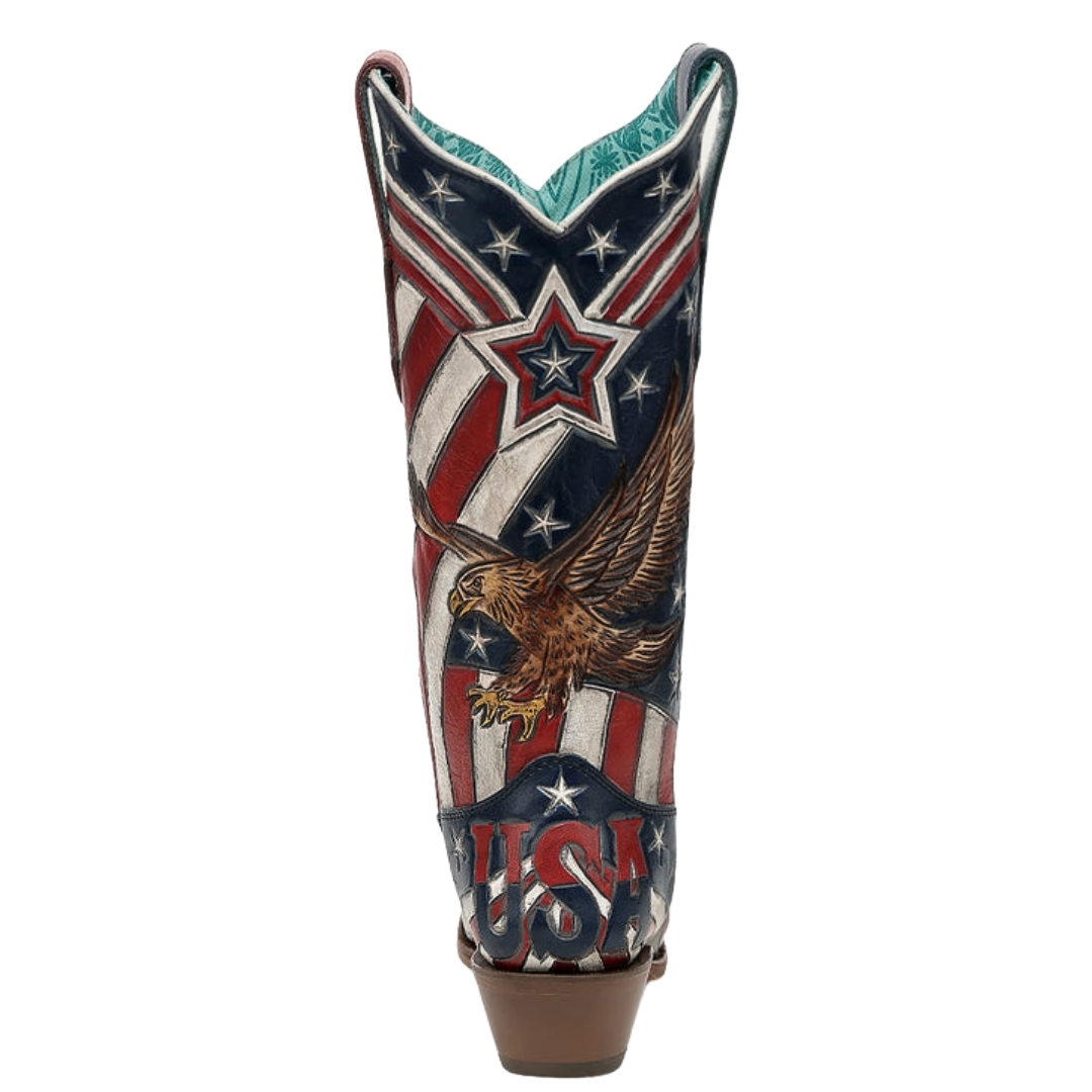 Corral Ladies Liberty Eagle Snip Toe Western Boot A5149