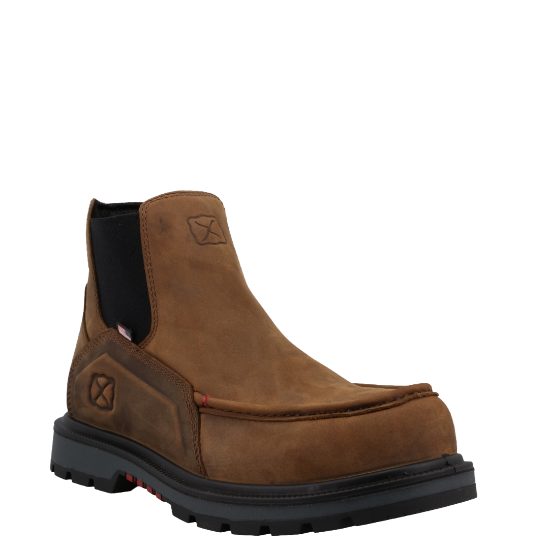Twisted X Men's Brown & Black 6" Chelsea Work Boot MDAN001