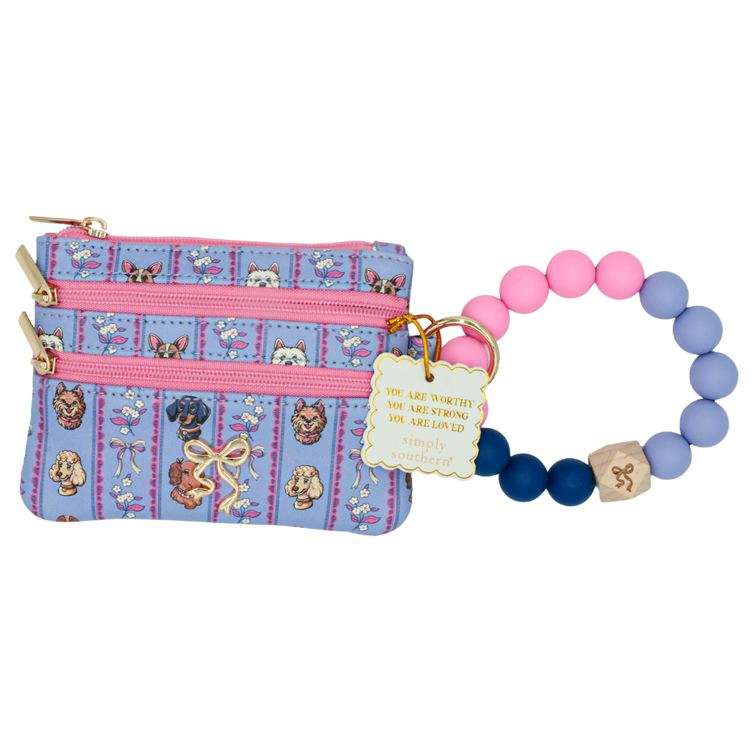 Simply Southern Dog Bow Beaded Bangle 0226-BEADBANGLEWLT-DOGBOW