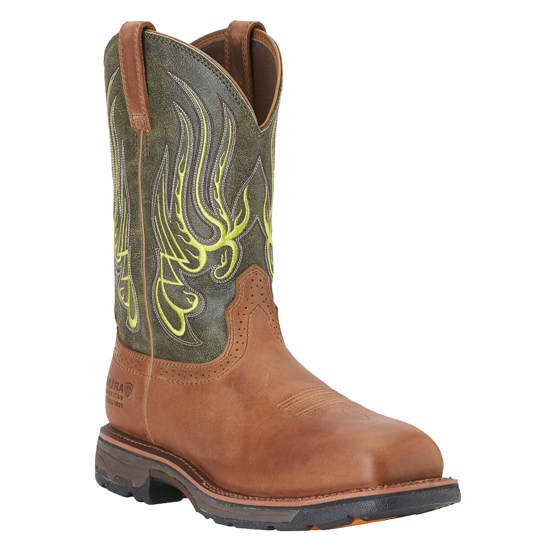 Ariat Men's WorkHog Mesteno Waterproof Square Composite Toe Work Boot 10015400