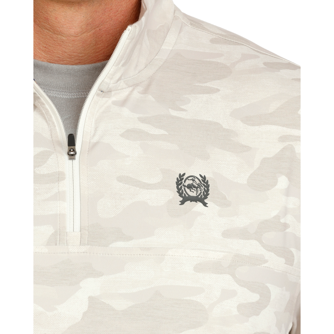 Cinch Men's Gray Camo 1/4 Zip Pullover MWK1971001