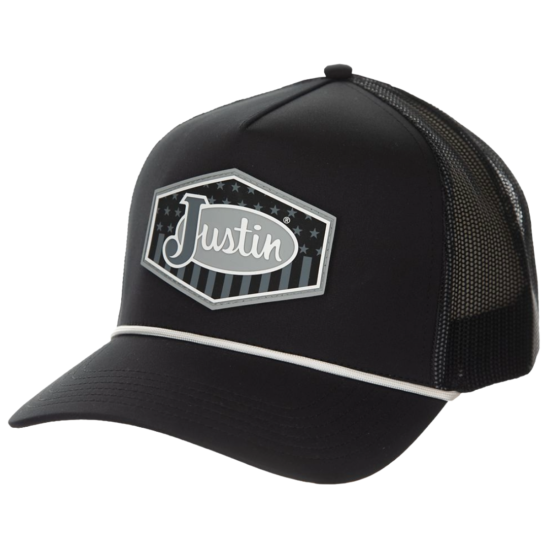 Justin Men's Classic Black Baseball Cap JUS13717-BLACK