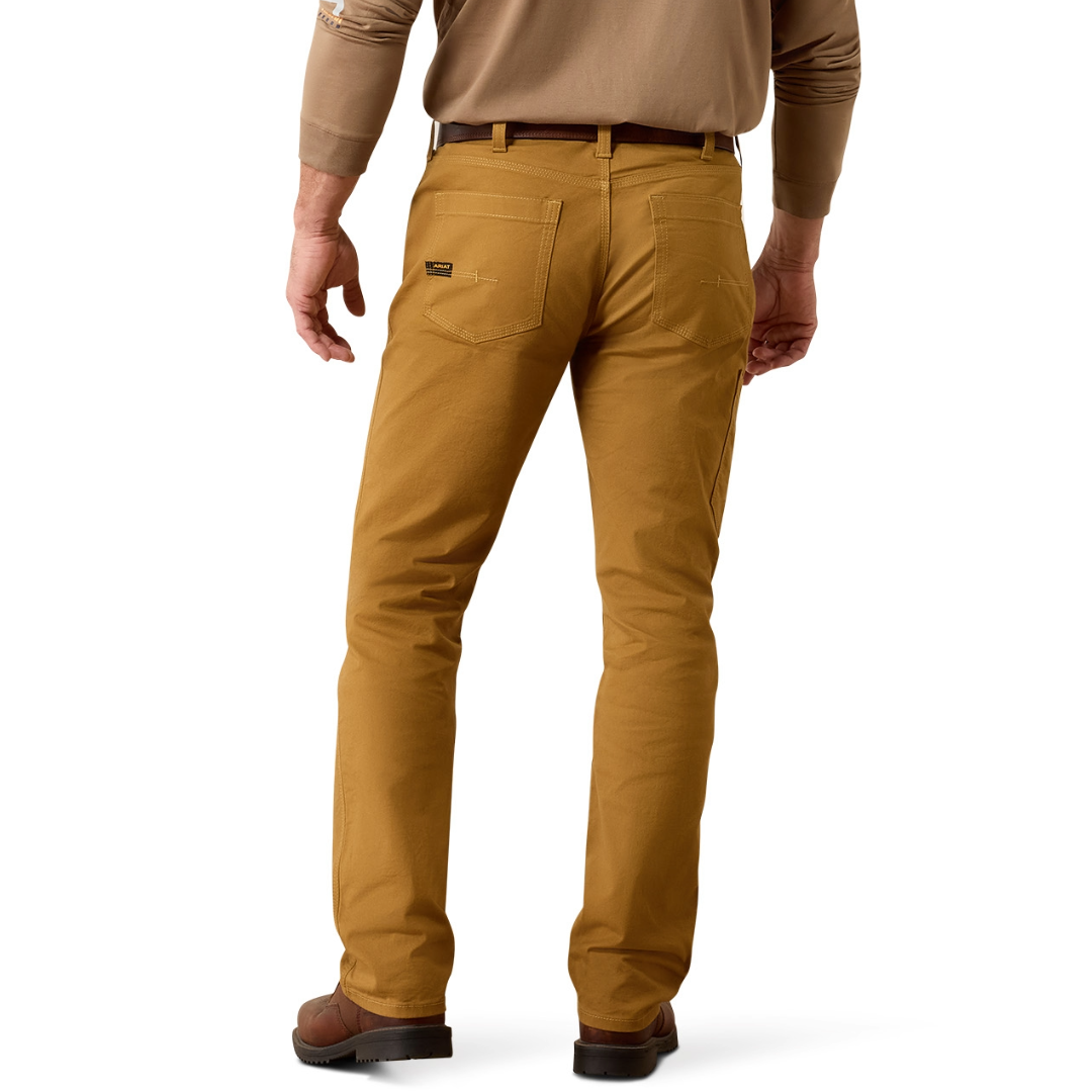 Ariat Men's Rebar M4 Made Tough DuraStretch Bistro Brown Straight Leg Pants10079154