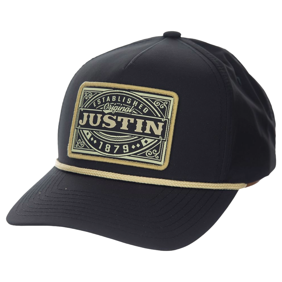 Justin Men's Black Baseball Cap JUS13710-BLACK