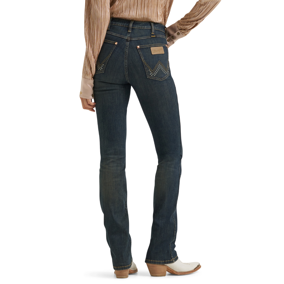 Wrangler X Lainey Wilson Ladies Boot Hugger Dark Denim Jean 112382916