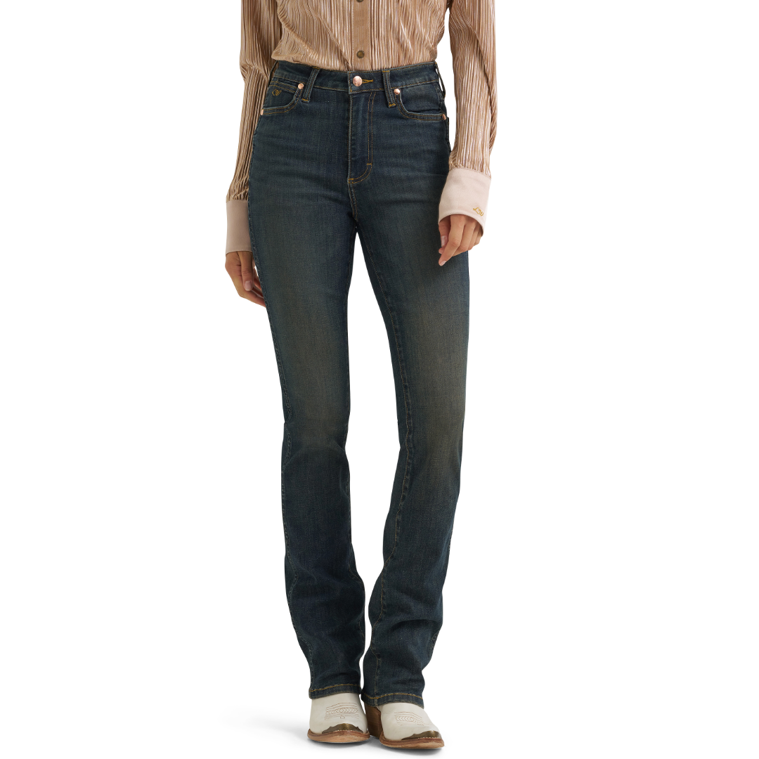 Wrangler X Lainey Wilson Ladies Boot Hugger Dark Denim Jean 112382916