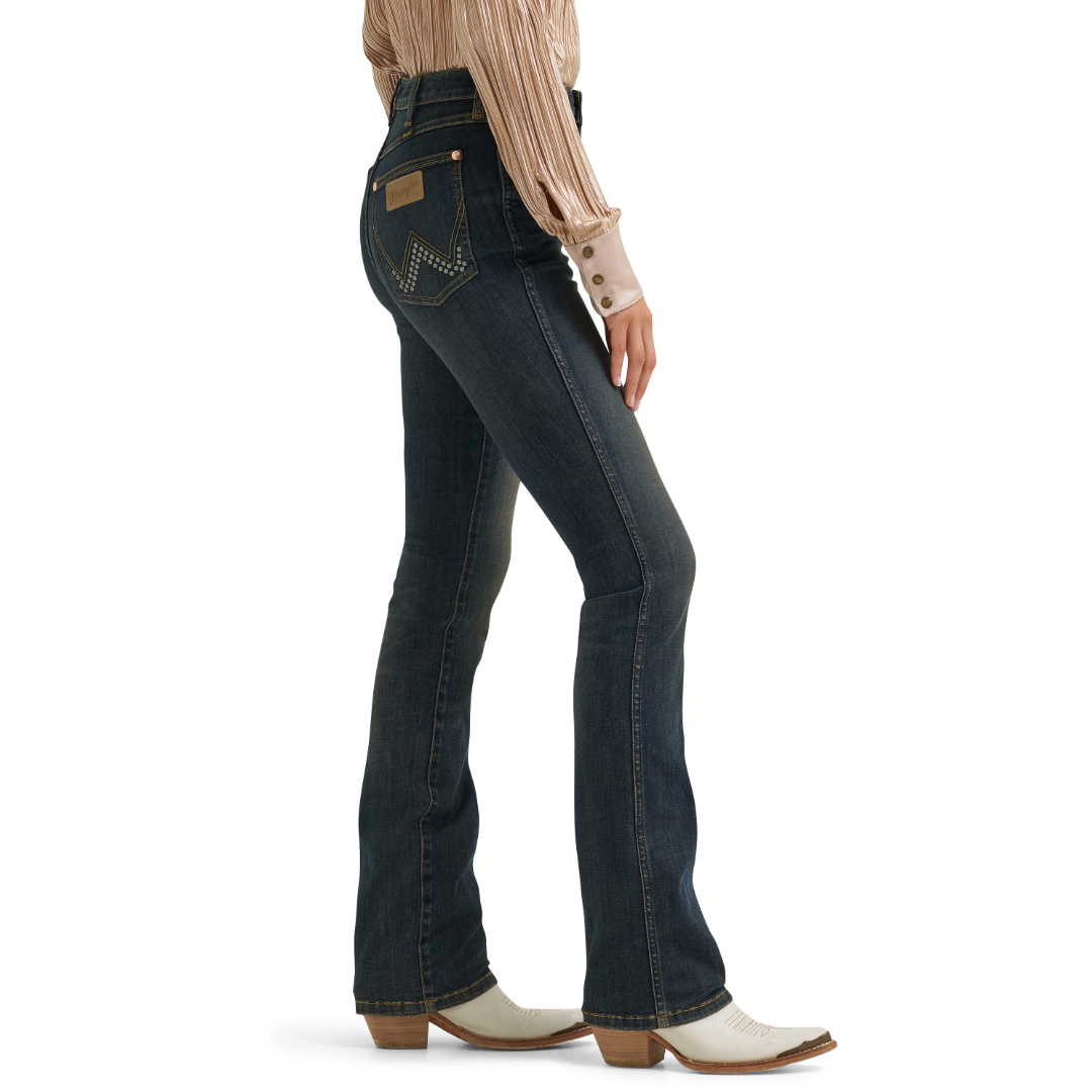 Wrangler X Lainey Wilson Ladies Boot Hugger Dark Denim Jean 112382916